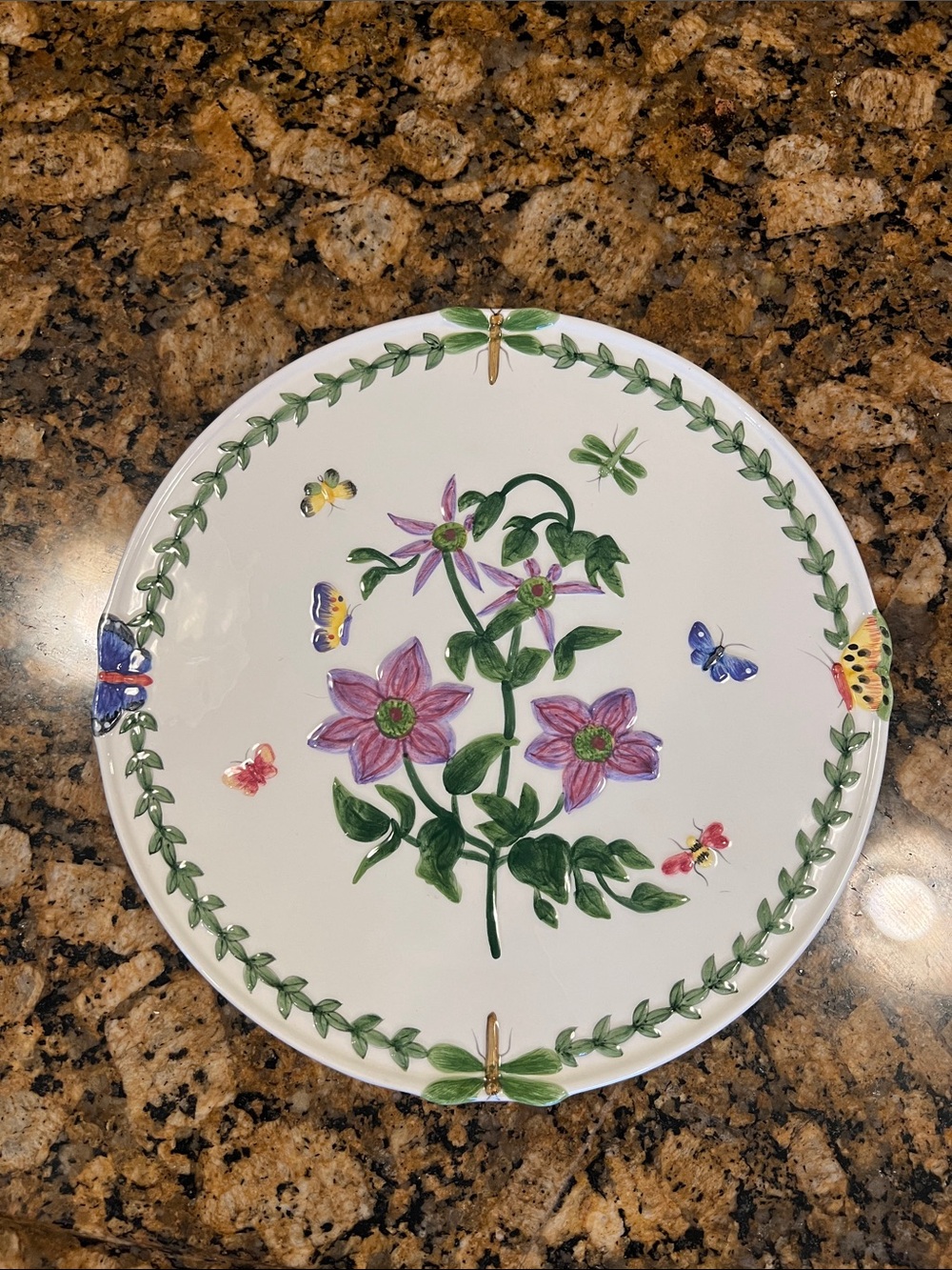 Rare vintage Portmeirion Botanical Garden cake Plate